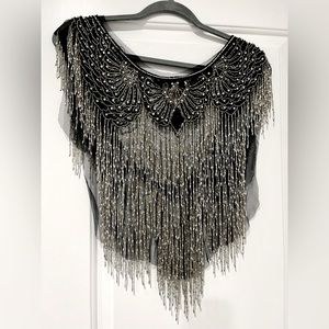Vintage Cache Beaded Shawl